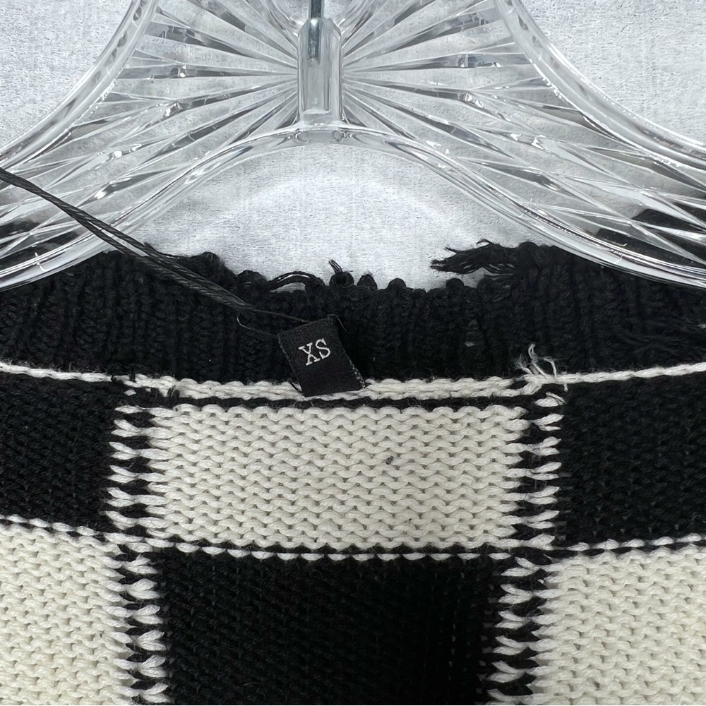 ❌SOLD❌R13 Distressed Edge Checkered Cardigan - Picture 7 of 9